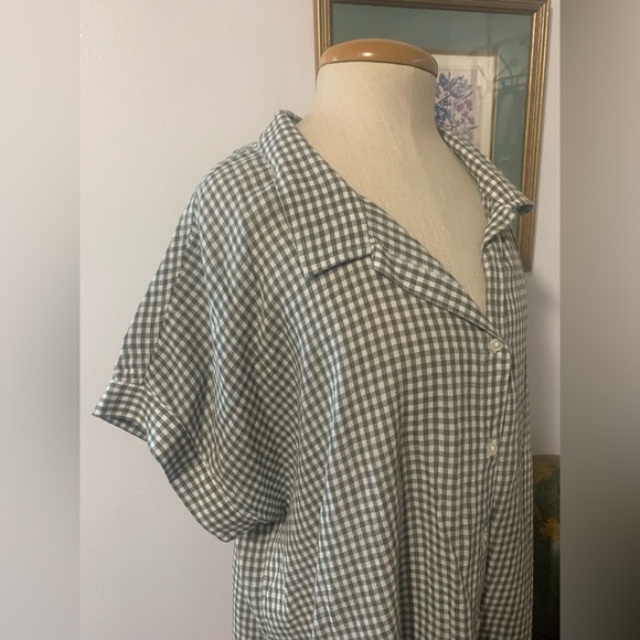 Lucky Brand Gingham Short Sleeve Button Down Shirt - Picture 9 of 11